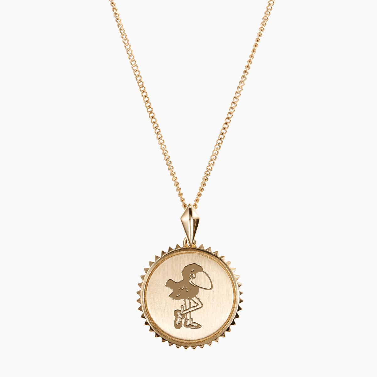 Kansas Vintage Jayhawk Pendant