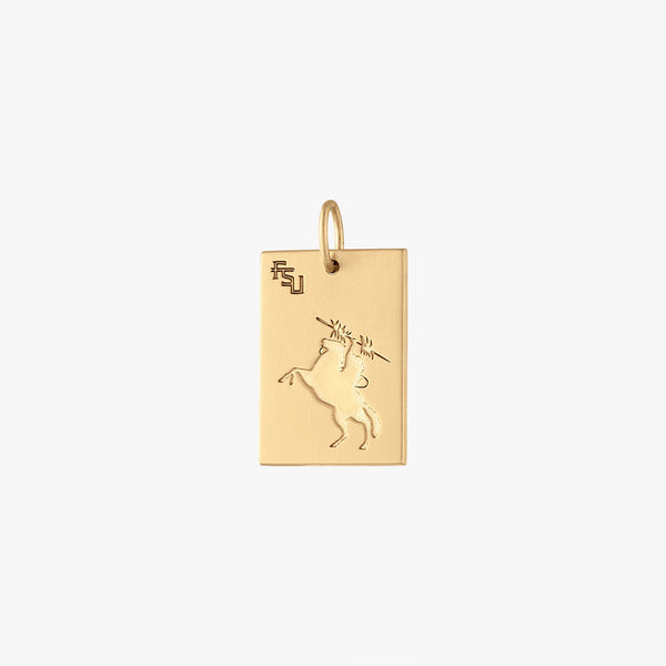 FSU Statue Rectangle Pendant