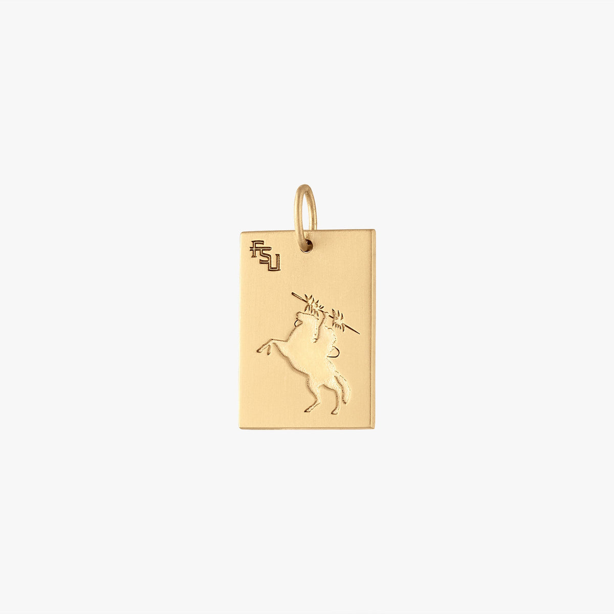 FSU Statue Rectangle Pendant
