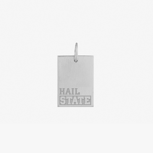 Mississippi State Hail State Rectangle Pendant