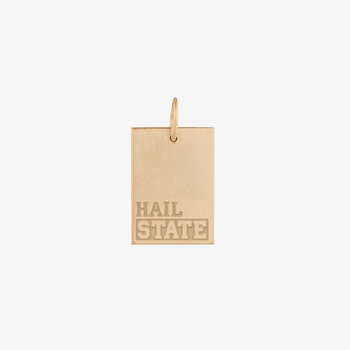 Mississippi State Hail State Rectangle Pendant