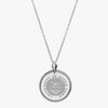 Notre Dame Seal Necklace Sunburst Crest Silver