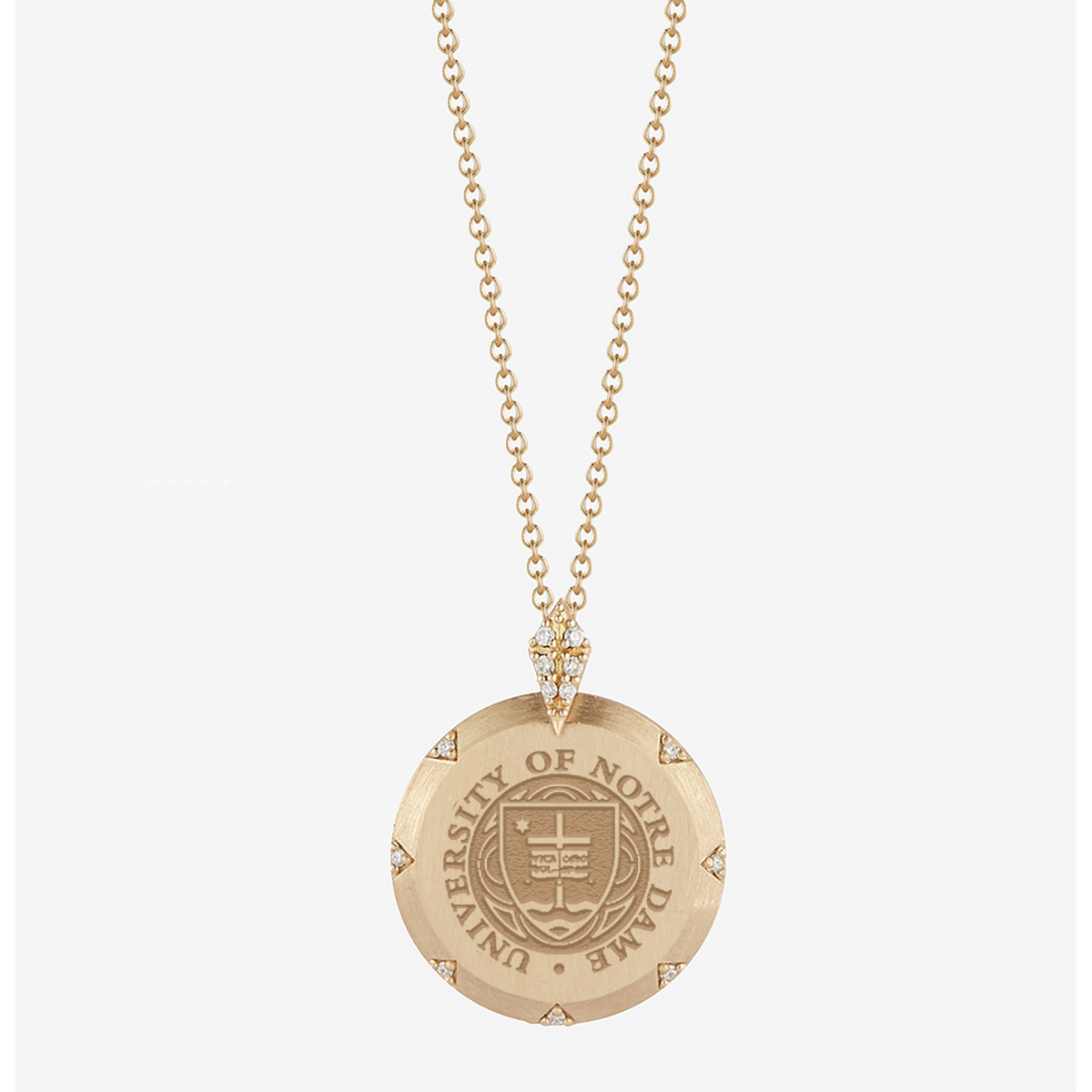 Notre Dame 7-Point Diamond Pendant