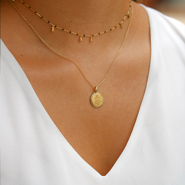 Kappa Alpha Theta Sunburst Crest Pendant
