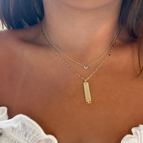 UNC Tar Heels Blue Topaz Bar