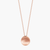 Custom Organic Necklace Petite in Rose Gold
