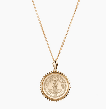 Stanford Sunburst Necklace with Cable Chain