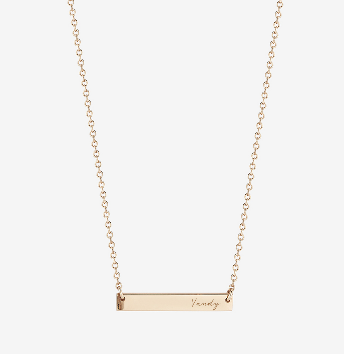 Cavan Gold Vanderbilt Horizontal Bar Necklace